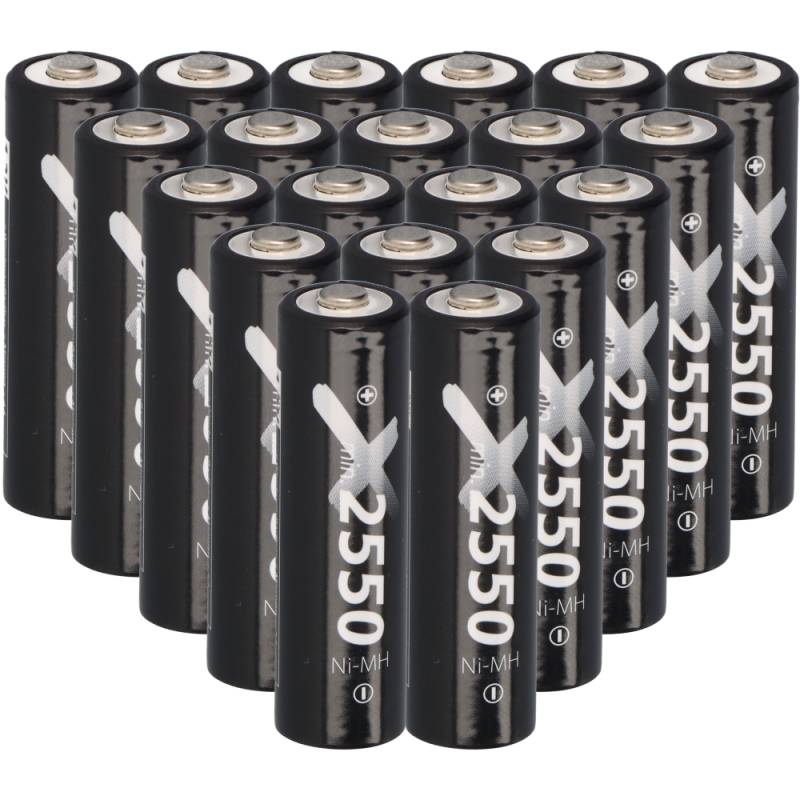 20x XCell Mignon Akku AA LSD Plus Ni-MH 1,2V 2550 mAh low self-discharge von XCell