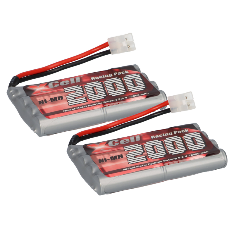 2x Akku RC-Pack 9,6V 2000mAh AA Mignon L4x2 XCell Ni-MH Racing Pack Tamiya 2x Akku RC-Pack 9,6V 2000mAh AA Mignon L4x2 XCell Ni-MH Racing Pack Tamiya von XCell