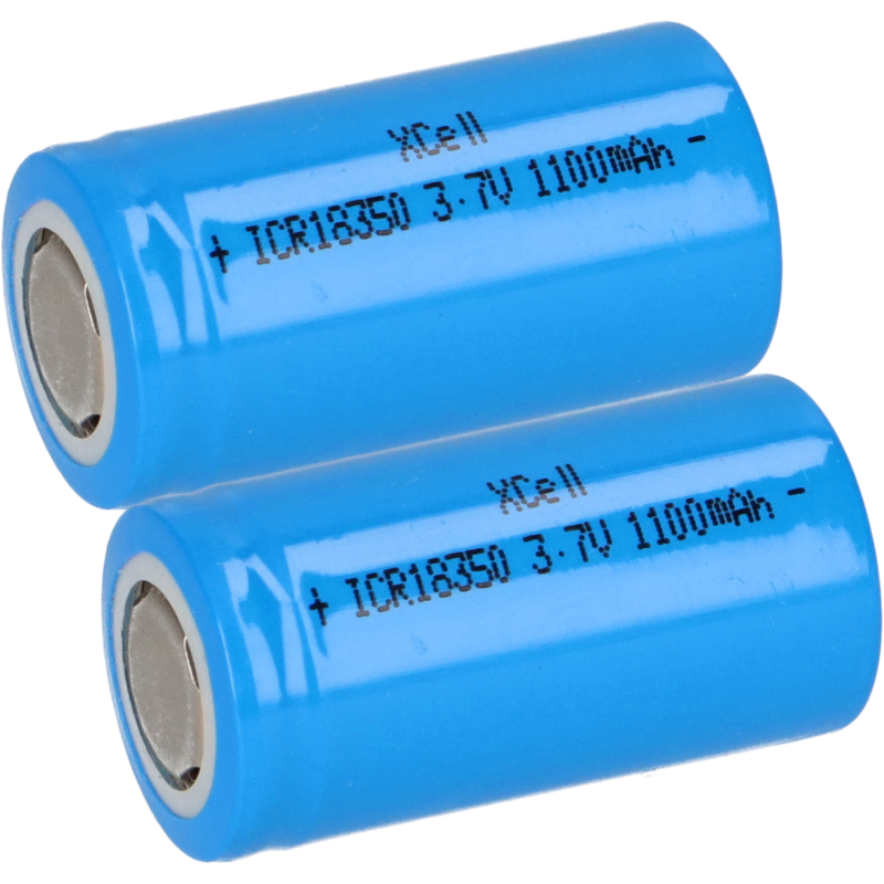 2x XCell ICR18350 3,7V 1100mAh Akku 2x XCell ICR18350 3,7V 1100mAh Akku von XCell