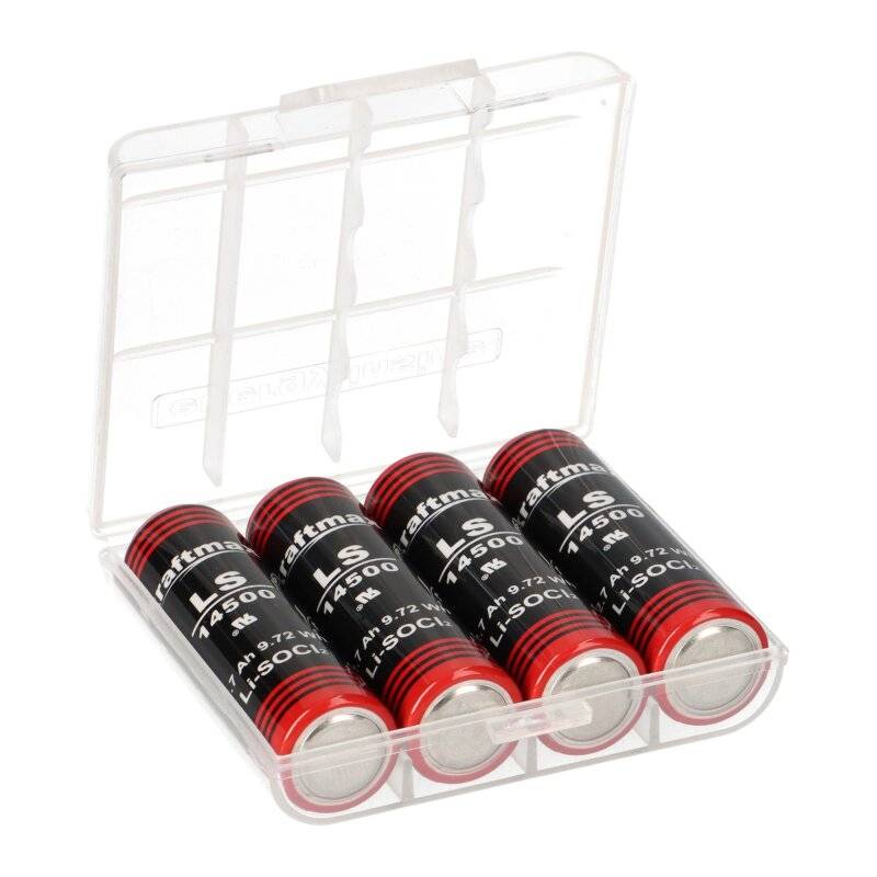 4x Kraftmax Lithium 3,6V Batterie ER14505 LS14500 AA - Zelle + Box Mignon von XCell
