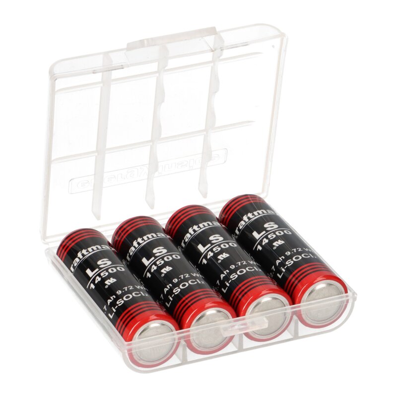 4x Kraftmax Lithium 3,6V Batterie ER14505 LS14500 AA - Zelle + Box Mignon 4x Kraftmax Lithium 3,6V Batterie ER14505 LS14500 AA - Zelle + Box Mignon von XCell