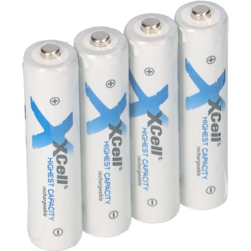 4x XCell Micro AAA Akku Ni-MH 1,2V 1150mAh von XCell