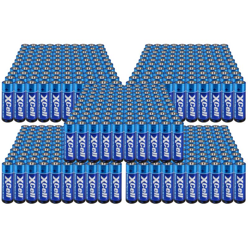 500x XCell AA LR6 Mignon Super Alkaline Batterie von XCell