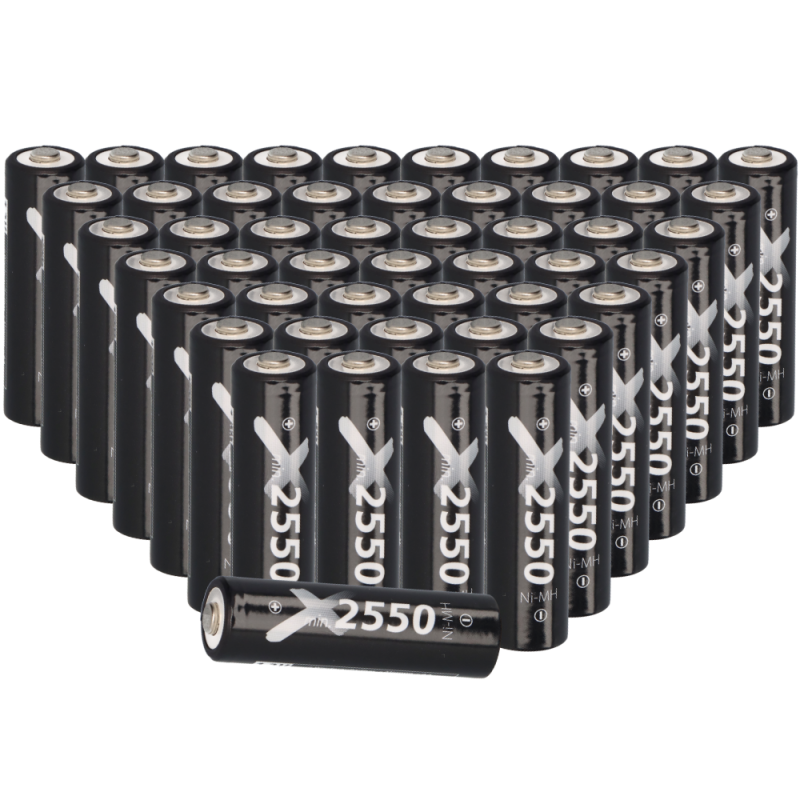 50x XCell Mignon Akku AA LSD Plus Ni-MH 1,2V 2550 mAh low self-discharge 50x XCell Mignon Akku AA LSD Plus Ni-MH 1,2V 2550 mAh low self-discharge von XCell