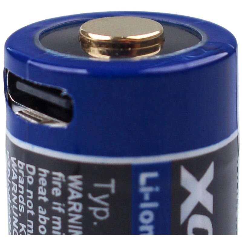 5x XCell CR123A 16340 Pro Li-Ion Akku 3,6V 850mAh mit USB-C 5x XCell CR123A 16340 Pro Li-Ion Akku 3,6V 850mAh mit USB-C von XCell