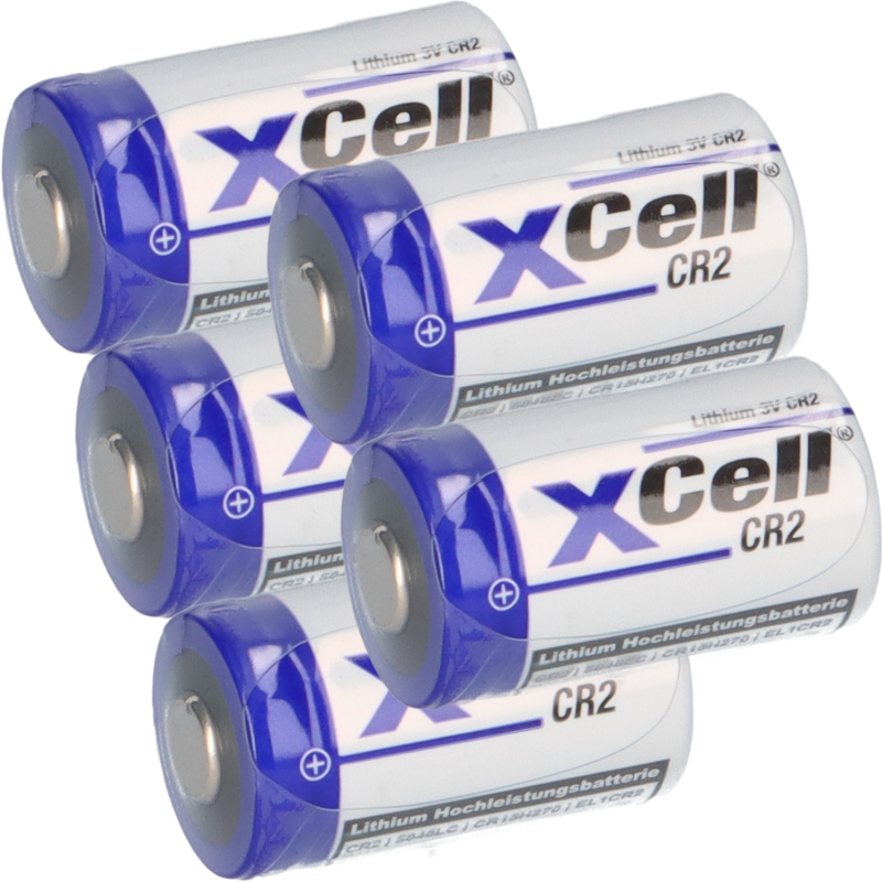5x XCell Photobatterie CR2 Lithium 3V 850mAh CR15H CR15H270 CR17355 DLCR2 CR15H270 5x XCell Photobatterie CR2 Lithium 3V 850mAh CR15H CR15H270 CR17355 DLCR2 CR15H270 von XCell