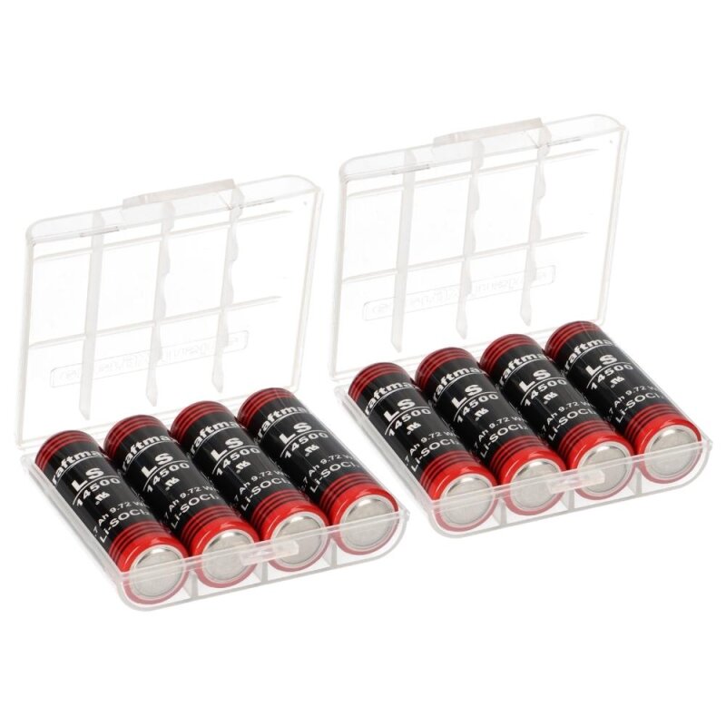 8x Kraftmax Lithium 3,6V Batterie ER14505 LS14500 AA - Zelle + 2x Box Mignon 8x Kraftmax Lithium 3,6V Batterie ER14505 LS14500 AA - Zelle + 2x Box Mignon von XCell