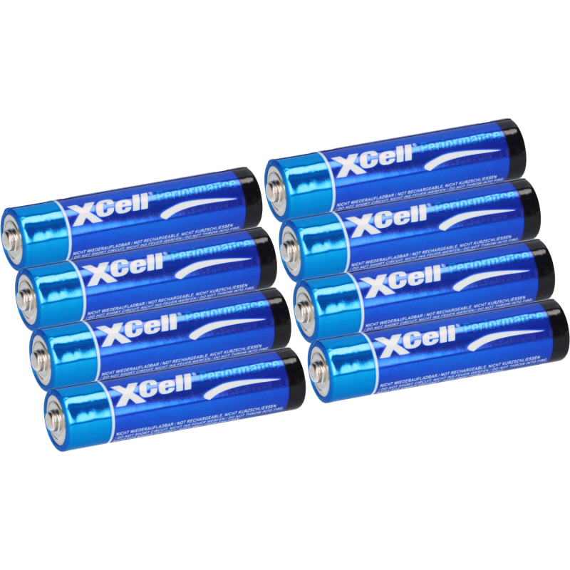 8x XCell LR03 Micro Super Alkaline Batterie AAA 2x 4er Folie von XCell