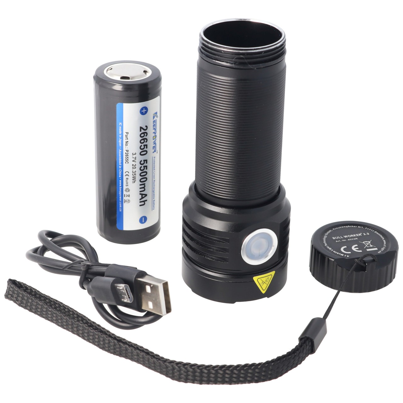 Bullworker die ultrahelle LED-Taschenlampe mit Osram LED max. 3300 Lumen inklusive Akku Bullworker die ultrahelle LED-Taschenlampe mit Osram LED max. 3300 Lumen inklusive Akku von XCell