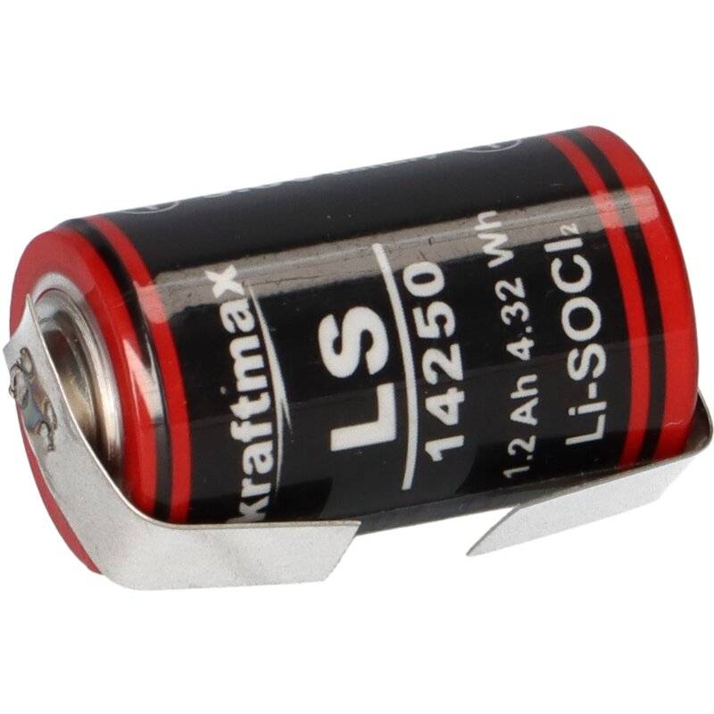 Kraftmax Lithium 3,6V Batterie LS14250 1/2 AA - Zelle LF U-Form von XCell