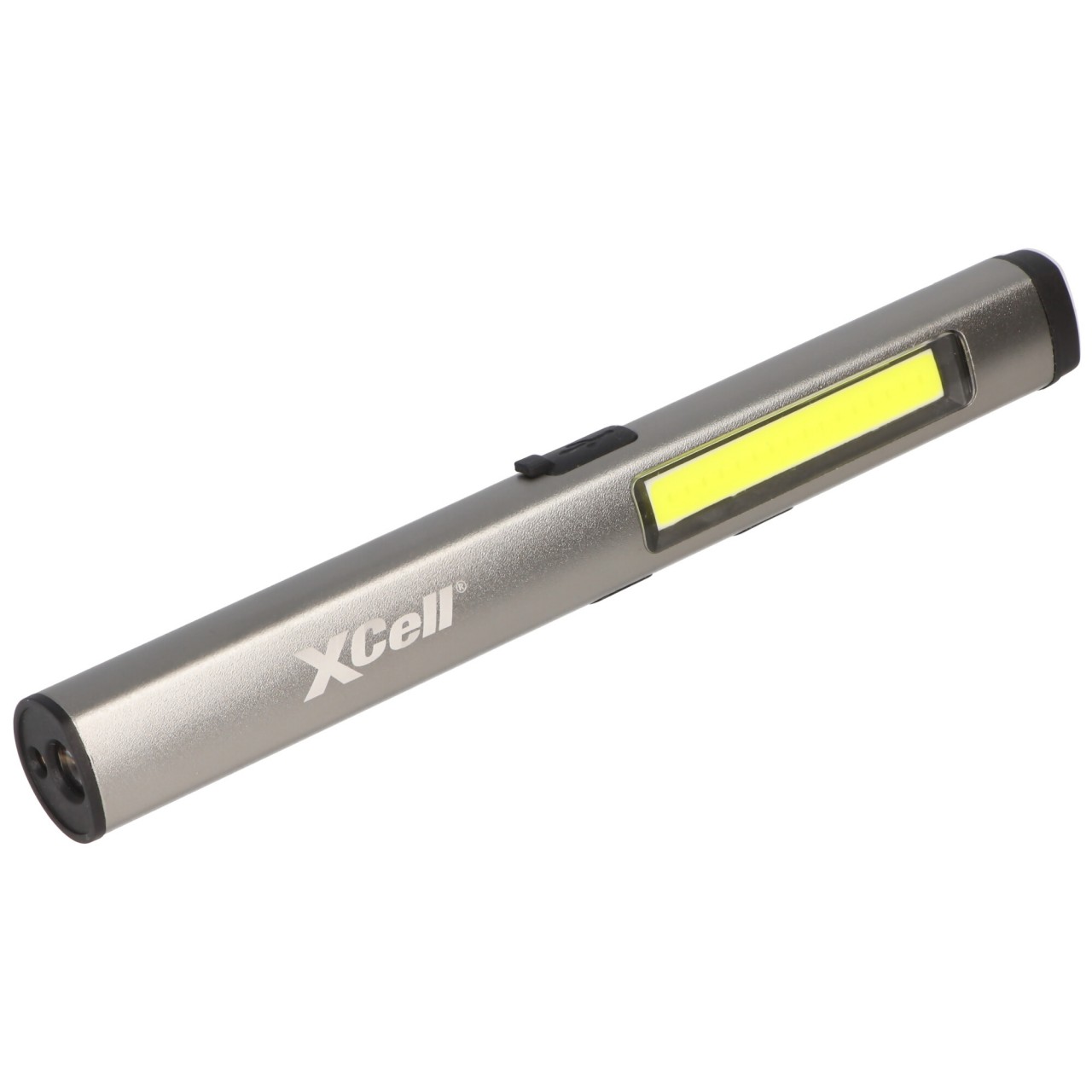 LED Taschenlampe mit zusätzlichem UV- und Laserlicht sowie seitlicher LED-Lichtleiste, magnetischer Clip, integrierter Akku sowie USB-C Ladefunktion LED Taschenlampe mit zusätzlichem UV- und Laserlicht sowie seitlicher LED-Lichtleiste, magnetischer Clip, integrierter Akku sowie USB-C Ladefunktion von XCell