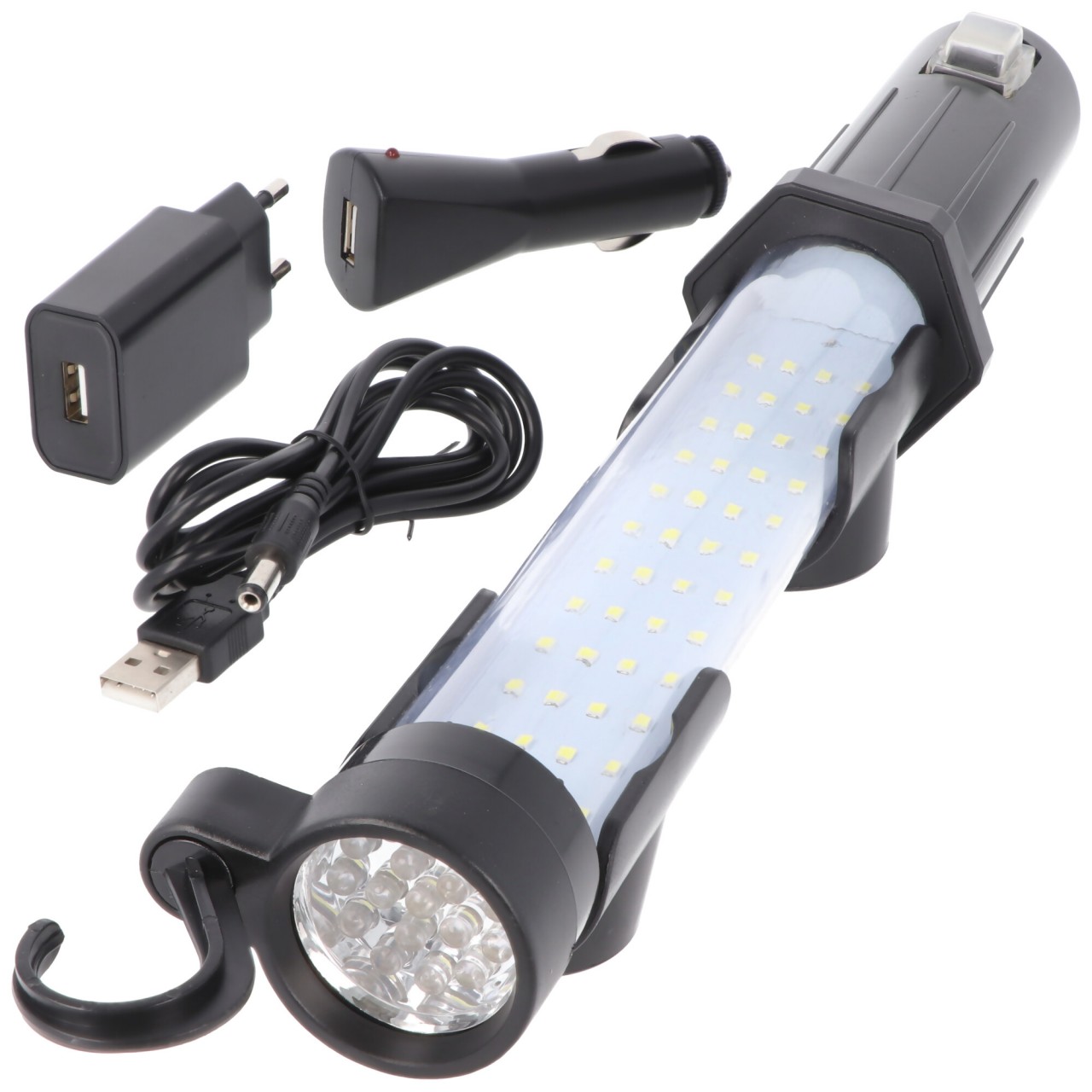 Profi Arbeitsleuchte LED-Taschenlampe mit 65 LED inklusive Akku und Ladegerät sowie 12V Adapter Profi Arbeitsleuchte LED-Taschenlampe mit 65 LED inklusive Akku und Ladegerät sowie 12V Adapter von XCell