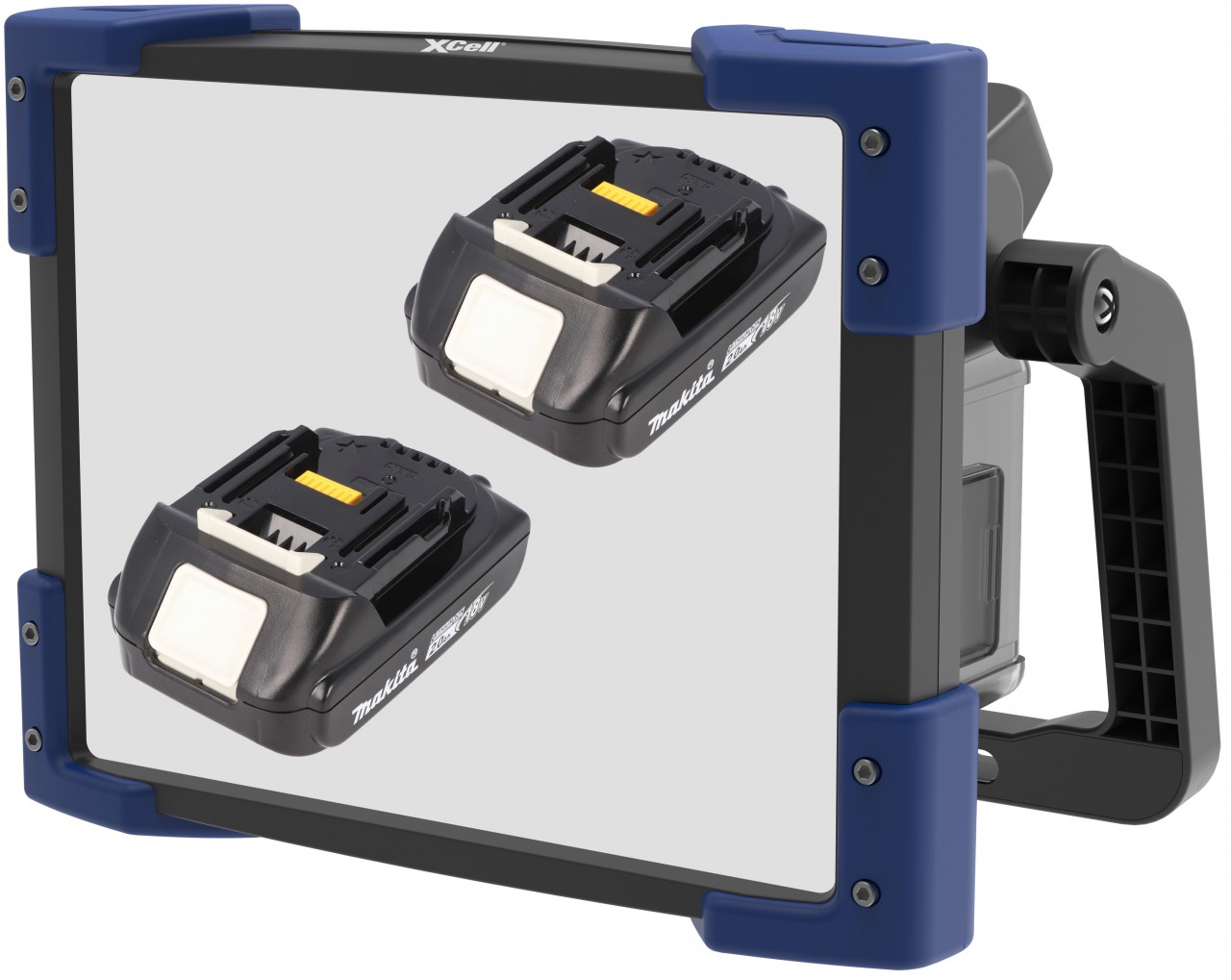 Worklight Multi Arbeitsleuchte 45W, max. 5000 Lumen, inklusive 2x Makita BL1820B 18V 2Ah Li-Ion Akku und Ladegerät Worklight Multi Arbeitsleuchte 45W, max. 5000 Lumen, inklusive 2x Makita BL1820B 18V 2Ah Li-Ion Akku und Ladegerät von XCell