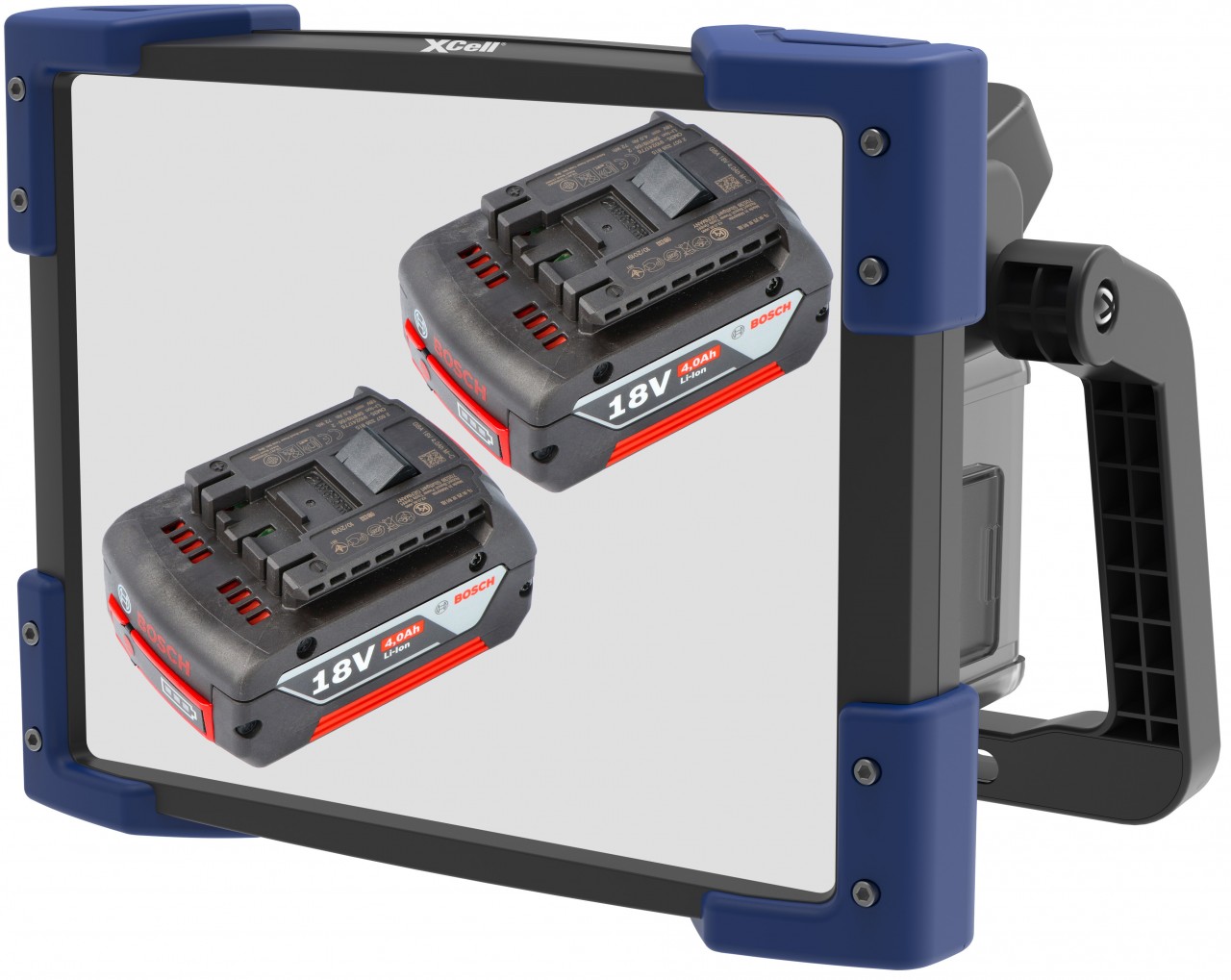 Worklight Multi Arbeitsleuchte 45W, max. 5000 Lumen, inklusive 2x Original Bosch GSR 18 V-LI 18V 4Ah Li-Ion Akku und Ladegerät Worklight Multi Arbeitsleuchte 45W, max. 5000 Lumen, inklusive 2x Original Bosch GSR 18 V-LI 18V 4Ah Li-Ion Akku und Ladegerät von XCell