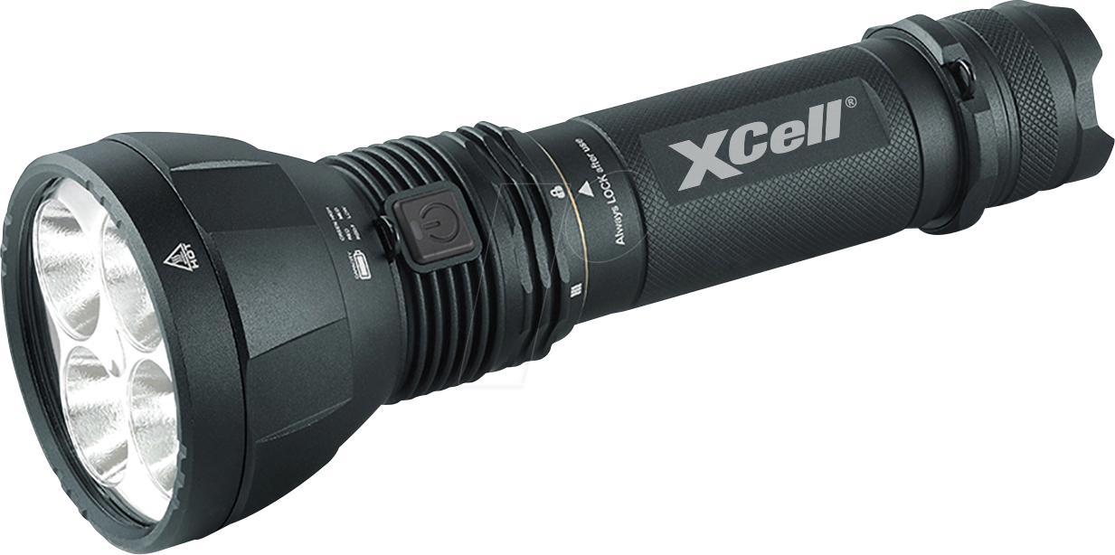 XCELL 146475 - LED-Taschenlampe, 11.600 lm, schwarz, Akku von XCell