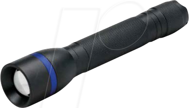 XCELL 148651 - LED-Taschenlampe, 300 lm, schwarz, 2x AA Batterien von XCell