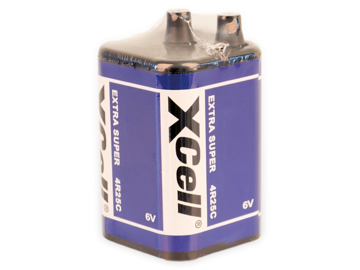 XCELL 6V-Block-Batterie Zink-Kohle, 4R25, 9500 mAh, 1 Stück von XCell