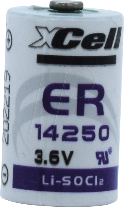 XCELL ER14250 - Lithium Batterie, 1/2 AA, 1200 mAh, 1er-Pack von XCell