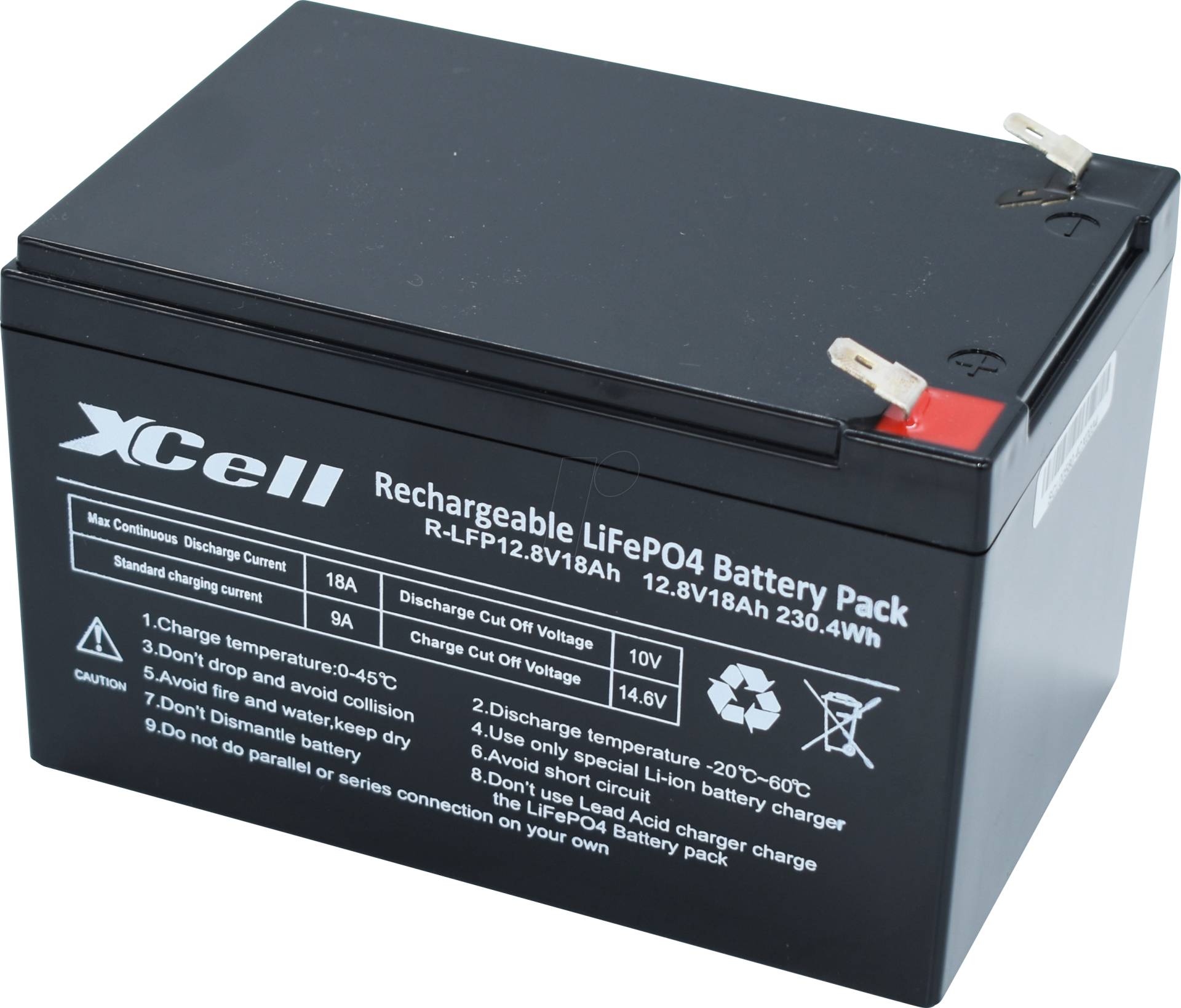 XCELL LFP1218 - Xcell LFP Akku 12V 18 Ah von XCell