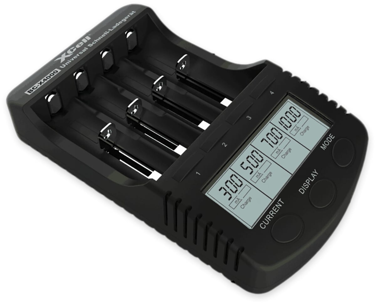 XCELL Ladegerät BC-X4000, mit LCD-Display XCELL Ladegerät BC-X4000, mit LCD-Display von XCell