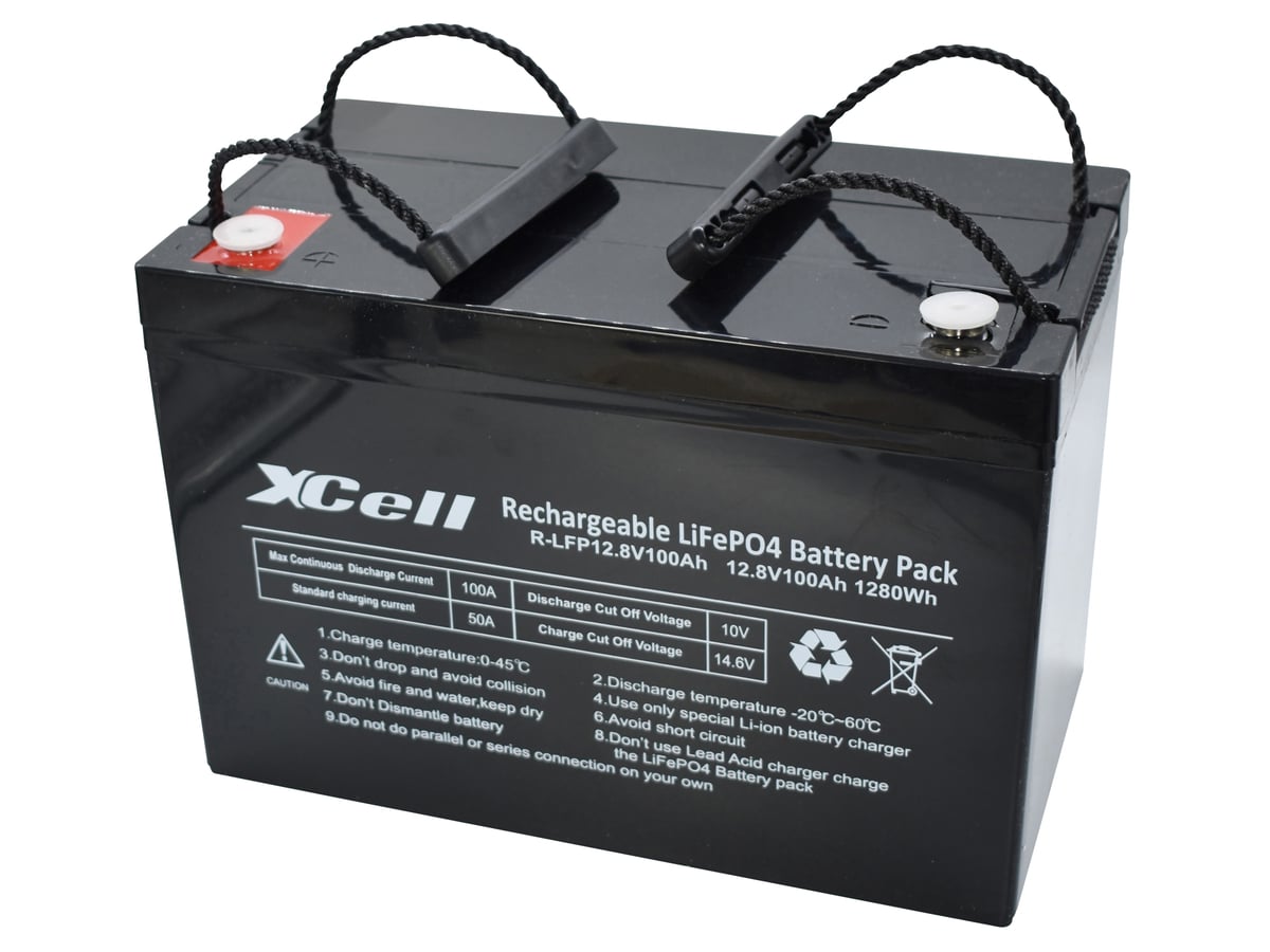 XCELL LiFePO4-Akku LFP12100, 12 V, 100 Ah von XCell