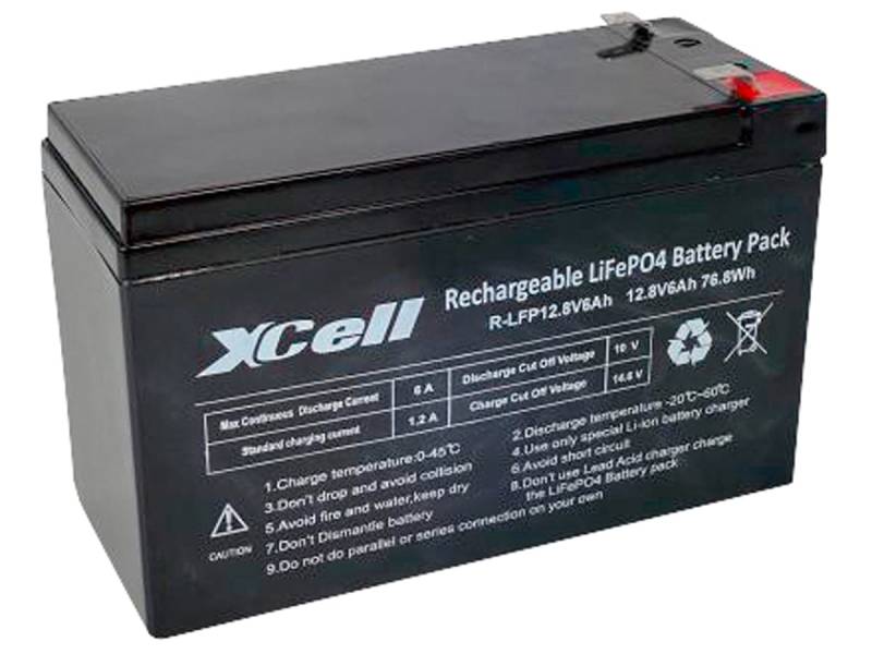 XCELL LiFePO4-Akku LFP126, 12 V, 6 Ah von XCell