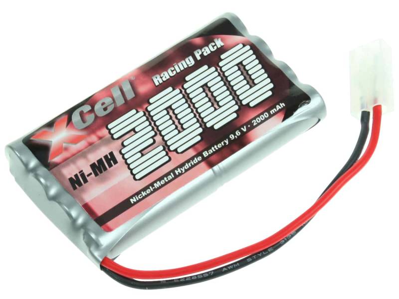 XCELL Ni-MH Akku 127927 RC-Pack, 9,6 V, 2000mAh, L4x2 von XCell