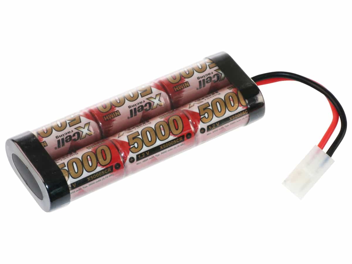 XCELL Ni-MH Akku 137692 RC-Pack, 7,2 V, 5000mAh, L2x3 von XCell