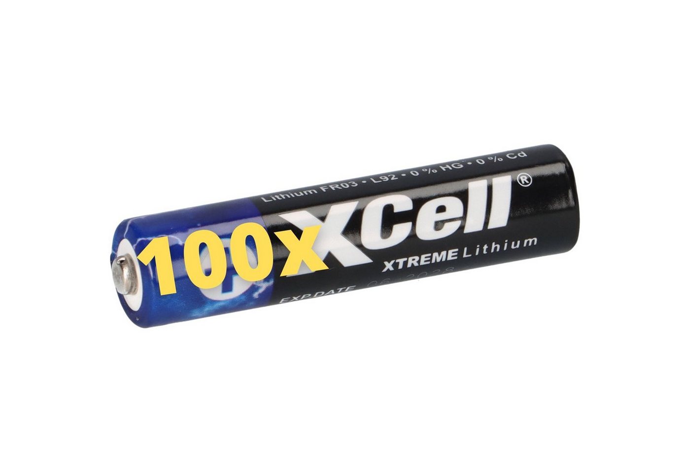 XCell 100x XTREME Lithium Batterie AAA Micro FR03 L92 XCell 25x 4er Blister Batterie XCell 100x XTREME Lithium Batterie AAA Micro FR03 L92 XCell 25x 4er Blister Batterie von XCell