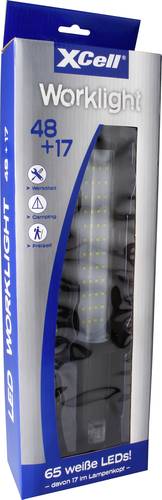 XCell 146777 Work 48+17 LED Arbeitsleuchte akkubetrieben 60lm, 320lm XCell 146777 Work 48+17 LED Arbeitsleuchte akkubetrieben 60lm, 320lm von XCell