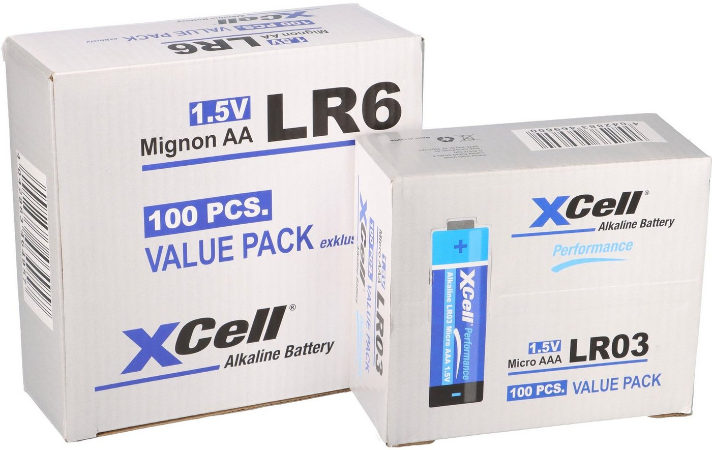 XCell 200 Batterien 100x XCell LR03 Micro AAA + 100x XCell LR6 Mignon AA Batterie XCell 200 Batterien 100x XCell LR03 Micro AAA + 100x XCell LR6 Mignon AA Batterie von XCell