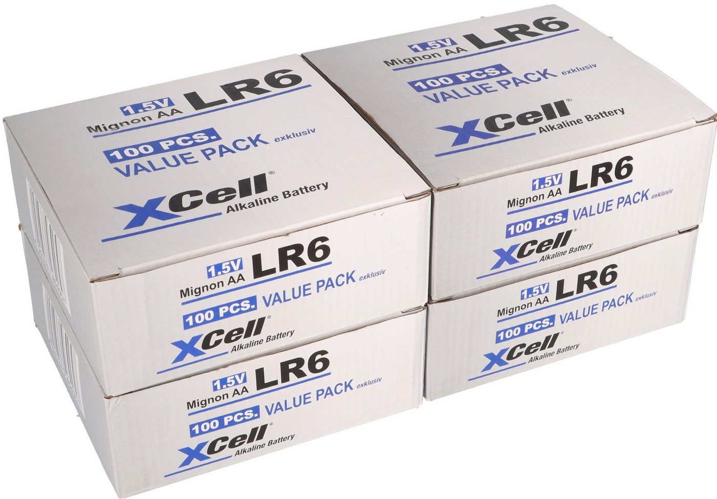 XCell 400x XCell AA LR6 Mignon Super Alkaline Batterie Batterie von XCell