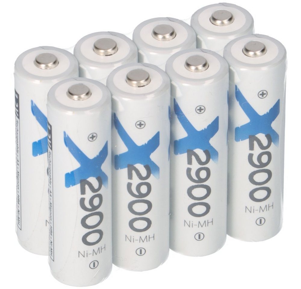 XCell 8x XCell Mignon AA Akku Ni-MH 1,2V 2900mAh Akku von XCell