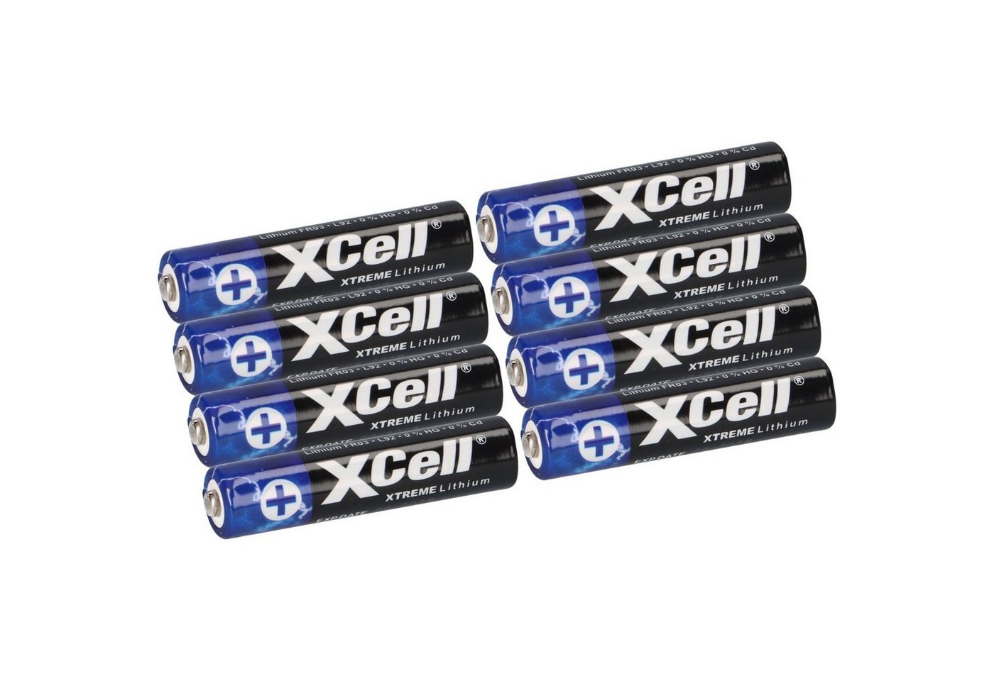 XCell 8x XTREME Lithium Batterie AAA Micro FR03 L92 XCell 2x 4er Blister Batterie von XCell