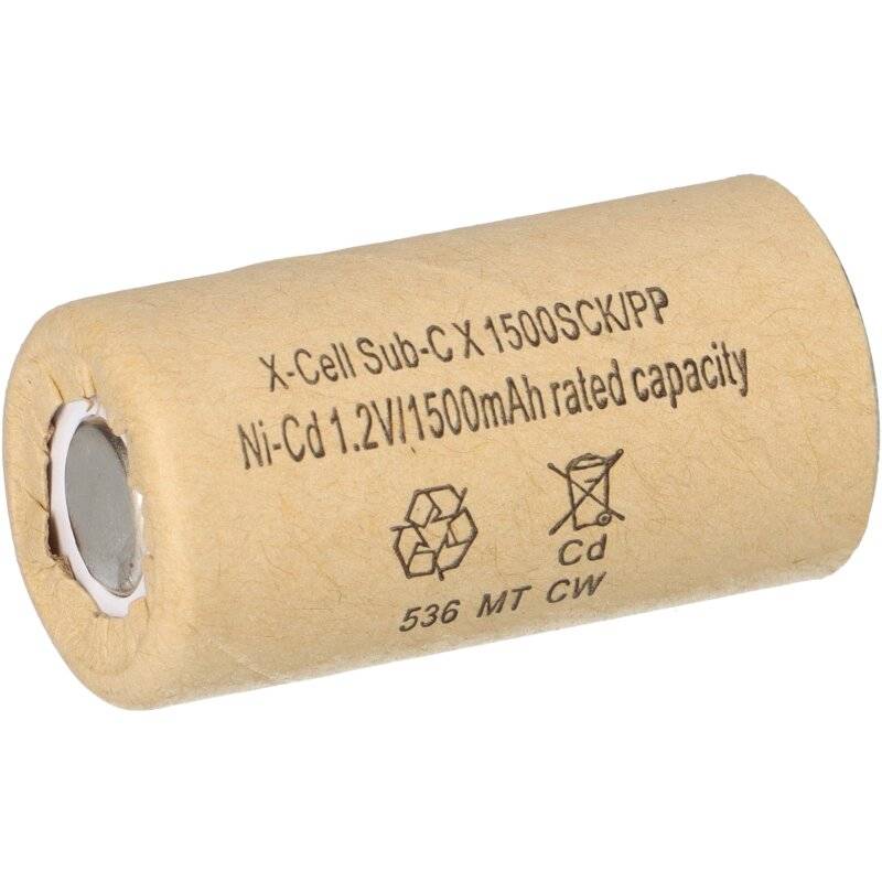 XCell Akku Sub-C 1,2V / 1500mAh 1500SCK Pappmantel von XCell