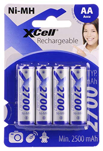 XCell Mignon AA Akku (Zellengröße: AA (Mignon), NI-MH, 1,2 V, 2700 mAh) von XCell