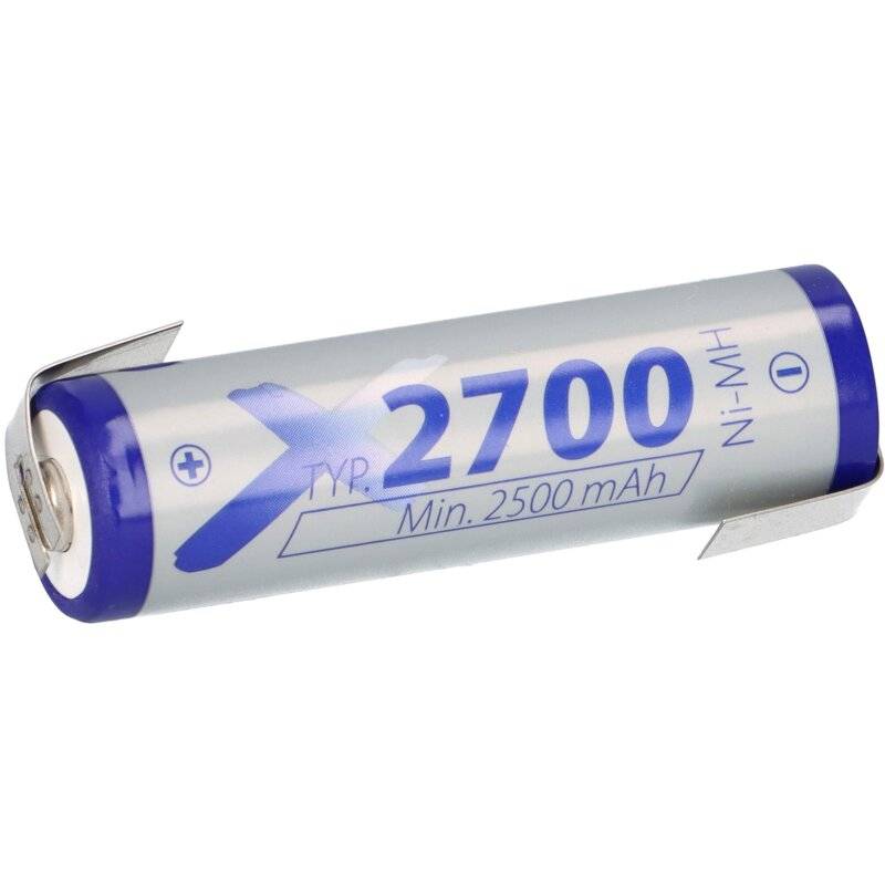 XCell Mignon AA Akku Ni-MH 1,2V 2700mAh lose Z Lötfahne von XCell