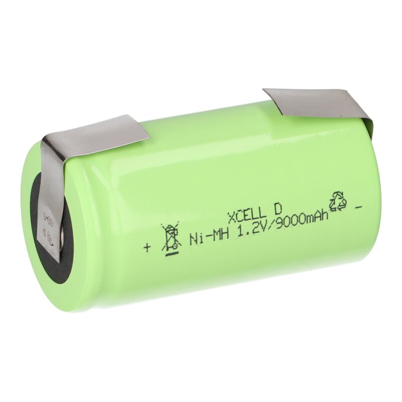 XCell Mono Akku Flattop Ni-MH 1,2V 9000mAh D mit U- Lötfahne XCell Mono Akku Flattop Ni-MH 1,2V 9000mAh D mit U- Lötfahne von XCell
