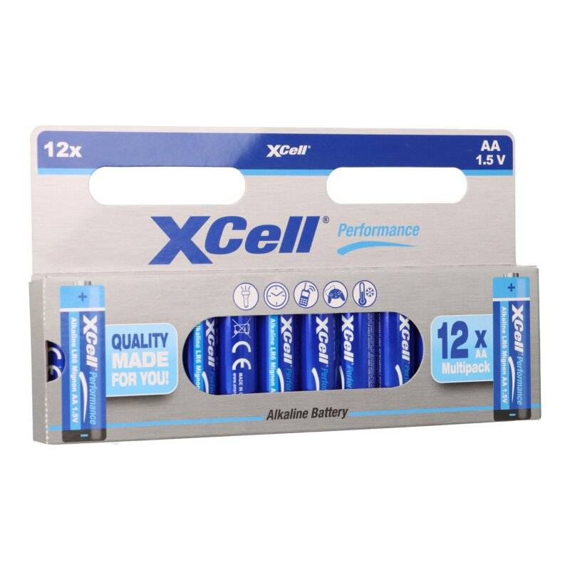 XCell Performance 1,5V LR6 AA Batterie AlMn 12er Blister von XCell
