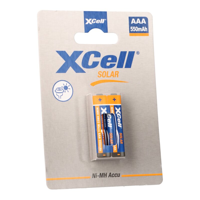 XCell Solar Akkus X550AAA Micro Ni-MH 1,2V 550mAh 2er Blister von XCell