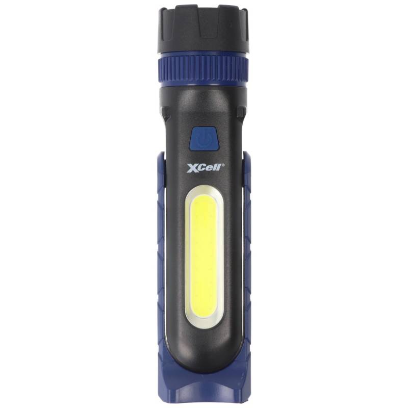 XCell Work Hochleistungs LED-Taschenlampe 2in1, Arbeitsleuchte, inkl. 3x Micro AAA Batterien von XCell