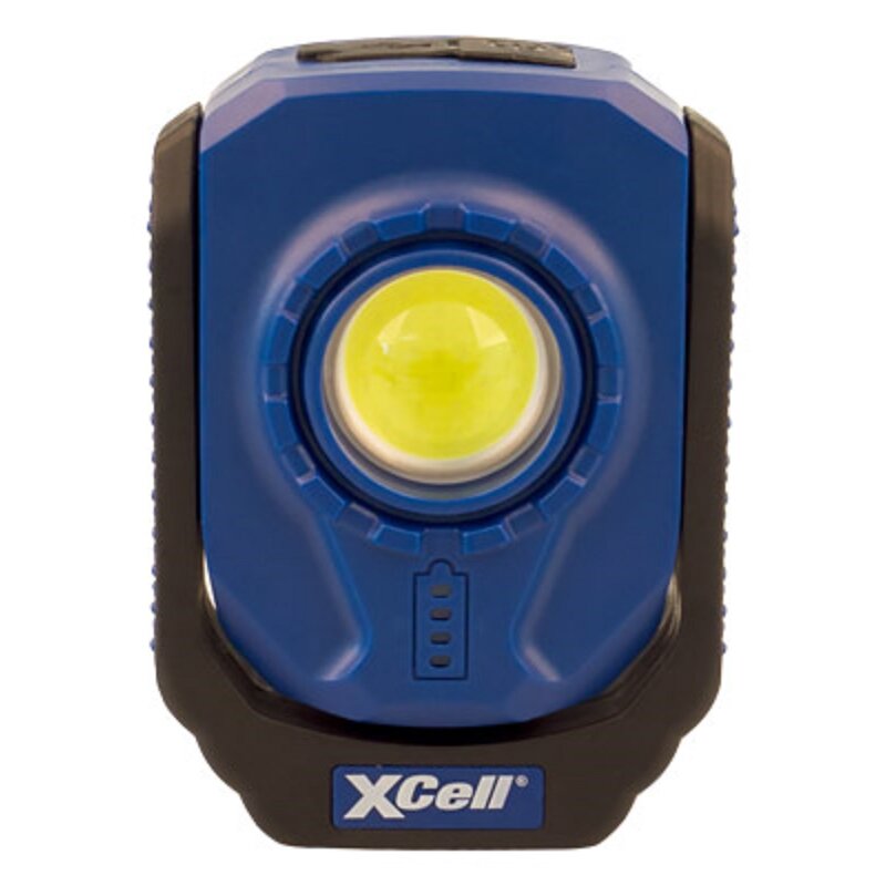 XCell Work Pocket 6W LED-Akku-Leuchte 360° schwenkbar mit Clip, beweglichem Haken Magnet, Micro-USB Ladebuchse von XCell