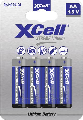XCell XTREME FR6/L91 Mignon (AA)-Batterie Lithium 1.5V 4St. von XCell