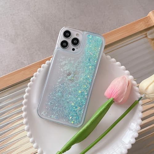 XCuihulle Handyhülle für iPhone 14 Transparent Case Treibsand Glitzer Hülle Bling Sparkle Nachtlicht Quicksand Schutzhülle Fließende Flüssigkeit Weiches Silikon TPU Stoßfest Cover-Blau XCuihulle Handyhülle für iPhone 14 Transparent Case Treibsand Glitzer Hülle Bling Sparkle Nachtlicht Quicksand Schutzhülle Fließende Flüssigkeit Weiches Silikon TPU Stoßfest Cover-Blau von XCuihulle