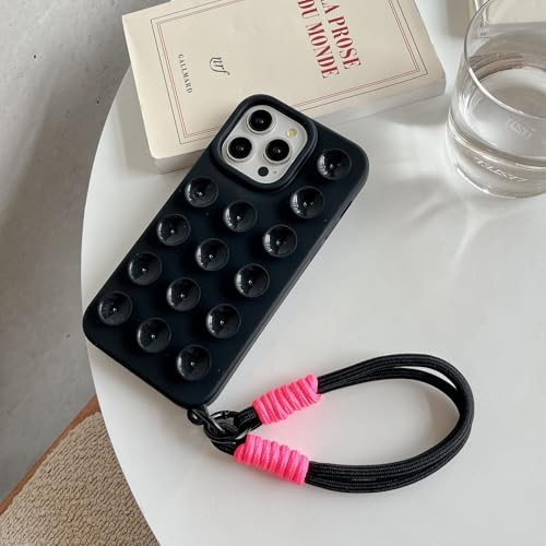 XCuihulle Handykette für iPhone 13 Hülle mit Armband, Handyhülle mit Kordel Silikon Schutzhülle mit Saugnap Umhängen Cover Lanyard Case für iPhone 13 6.1" schwarz XCuihulle Handykette für iPhone 13 Hülle mit Armband, Handyhülle mit Kordel Silikon Schutzhülle mit Saugnap Umhängen Cover Lanyard Case für iPhone 13 6.1" schwarz von XCuihulle