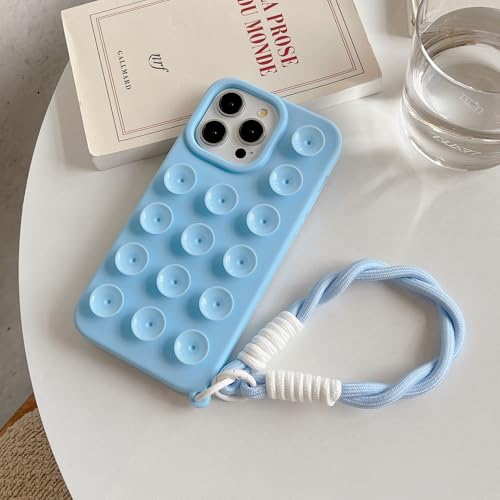 XCuihulle Handykette für iPhone 15 Hülle mit Armband, Handyhülle mit Kordel Silikon Schutzhülle mit Saugnap Umhängen Cover Lanyard Case für iPhone 15 6.1" Blau XCuihulle Handykette für iPhone 15 Hülle mit Armband, Handyhülle mit Kordel Silikon Schutzhülle mit Saugnap Umhängen Cover Lanyard Case für iPhone 15 6.1" Blau von XCuihulle