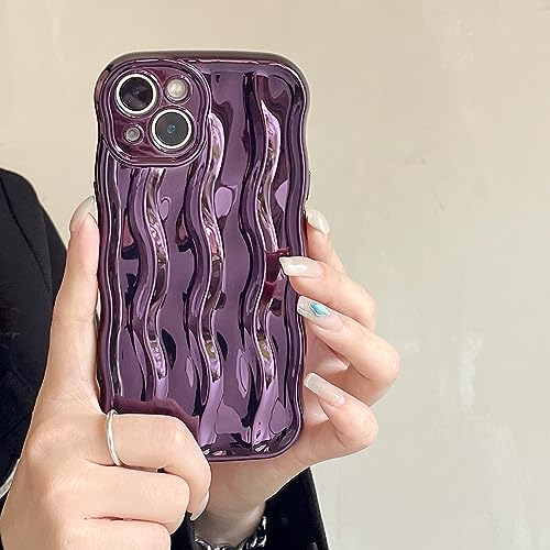 XCuihulle Hülle für iPhone 12 Handyhülle, Weiche Silikon Schutzhülle Niedliche Hülle mit Kameraschutz 3D Wellenform Stoßfeste Bumper Case für Mädchen Lila-1 XCuihulle Hülle für iPhone 12 Handyhülle, Weiche Silikon Schutzhülle Niedliche Hülle mit Kameraschutz 3D Wellenform Stoßfeste Bumper Case für Mädchen Lila-1 von XCuihulle
