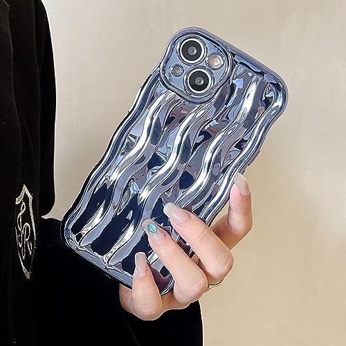 XCuihulle Hülle für iPhone 16 Handyhülle, Weiche Silikon Schutzhülle Niedliche Hülle mit Kameraschutz 3D Wellenform Stoßfeste Bumper Case für Mädchen Hellblau XCuihulle Hülle für iPhone 16 Handyhülle, Weiche Silikon Schutzhülle Niedliche Hülle mit Kameraschutz 3D Wellenform Stoßfeste Bumper Case für Mädchen Hellblau von XCuihulle