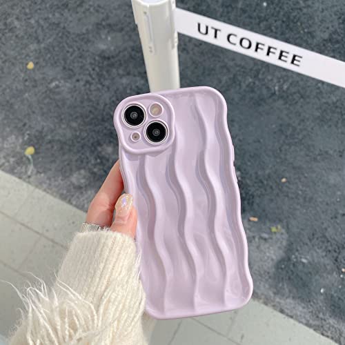 XCuihulle Hülle für iPhone 16 Handyhülle, Weiche Silikon Schutzhülle Niedliche Hülle mit Kameraschutz 3D Wellenform Stoßfeste Bumper Case für Mädchen Hellviolett XCuihulle Hülle für iPhone 16 Handyhülle, Weiche Silikon Schutzhülle Niedliche Hülle mit Kameraschutz 3D Wellenform Stoßfeste Bumper Case für Mädchen Hellviolett von XCuihulle