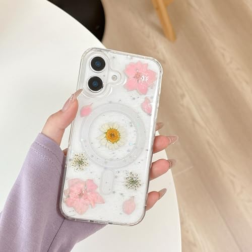XCuihulle Magnetisch Hülle für iPhone 11 Pro Max Transparent Handyhülle iPhone 11 Pro Max Hülle Blumen Glitzer Echte Getrocknete Floral Schutzhülle Stoßfest Weich Silikon Case Cover-Rosa XCuihulle Magnetisch Hülle für iPhone 11 Pro Max Transparent Handyhülle iPhone 11 Pro Max Hülle Blumen Glitzer Echte Getrocknete Floral Schutzhülle Stoßfest Weich Silikon Case Cover-Rosa von XCuihulle